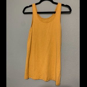 Mustard colored tank